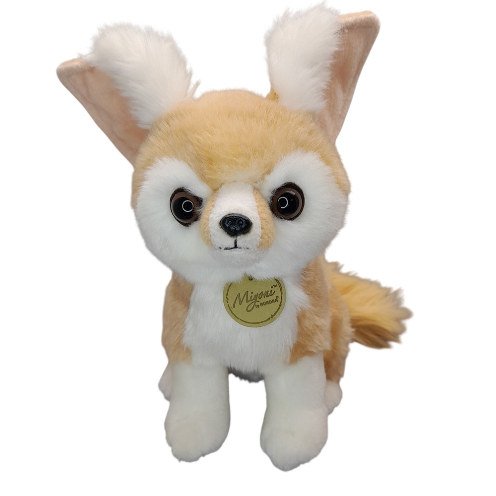 Aurora Miyoni Fennec Fox Plush Stuffed Animal Tan White 8 Inch‎ Realistic Toy